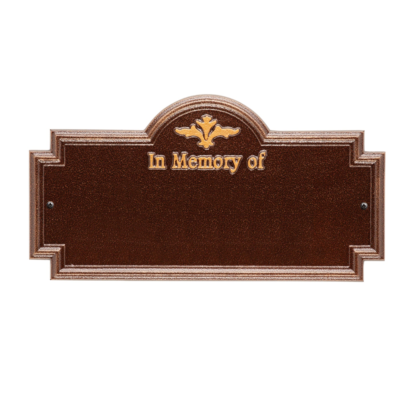 Arlington "In Memory Of" Standard Wall Memorial Marker - Two Lines