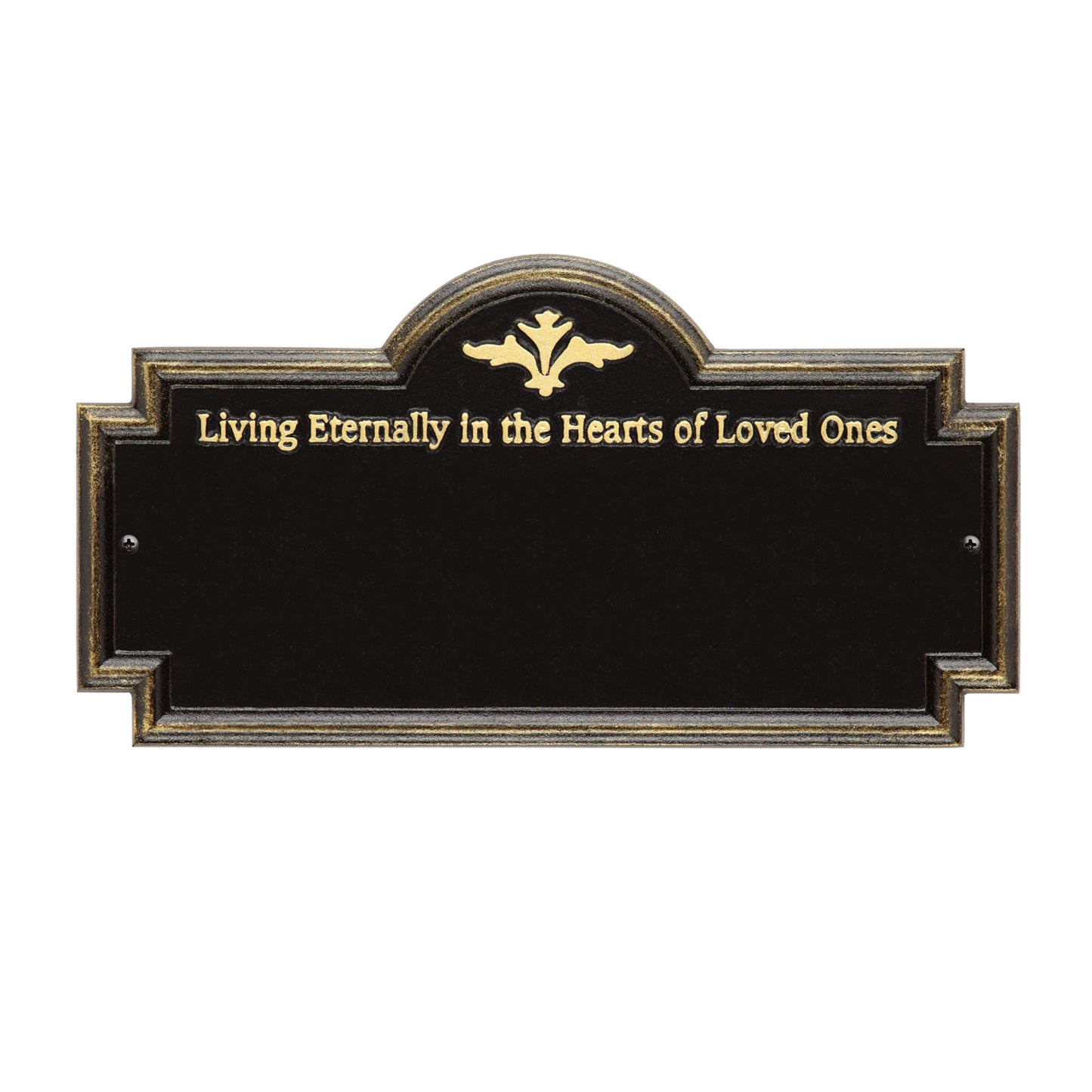 Arlington "Living Eternally" Standard Wall Memorial Marker - Two Lines