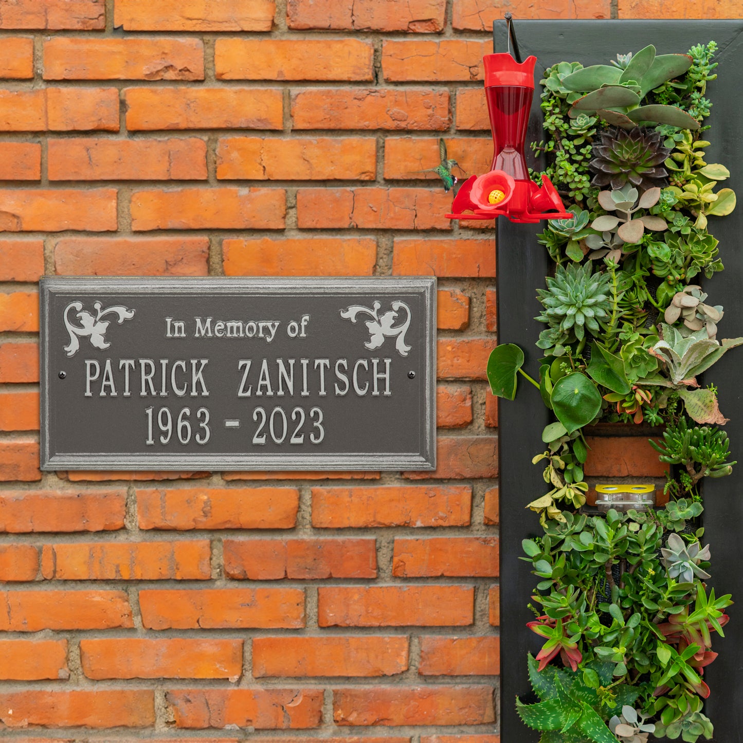 Wilmington "In Memory Of" Standard Wall Memorial Marker - Two Lines