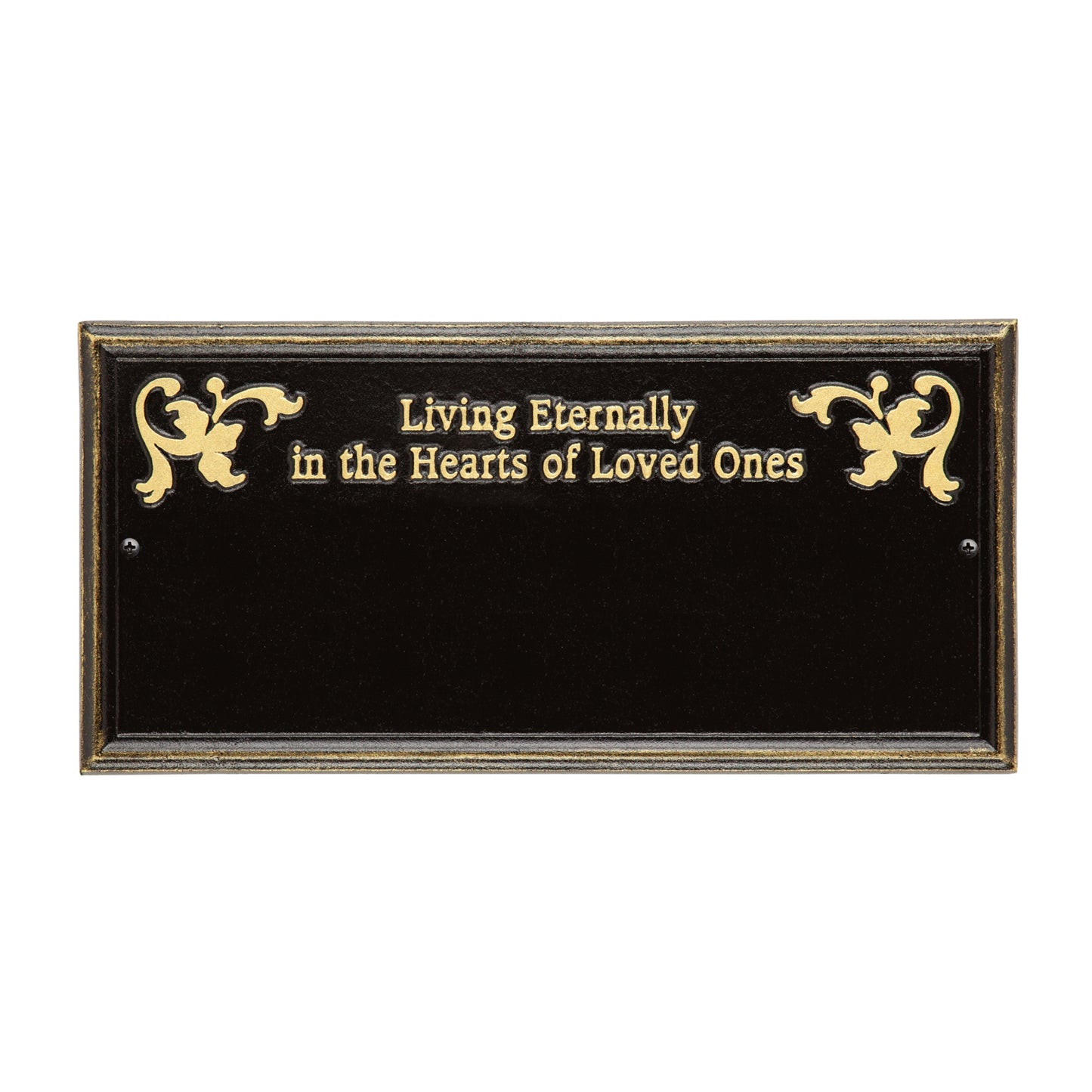 Wilmington "Living Eternally" Standard Wall Memorial Marker - Two Lines