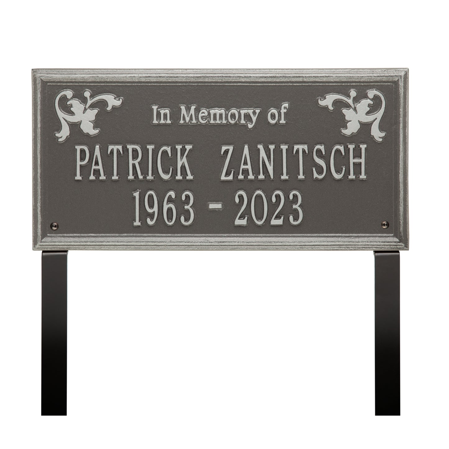 Wilmington "In Memory Of" Standard Lawn Memorial Marker - Two Lines