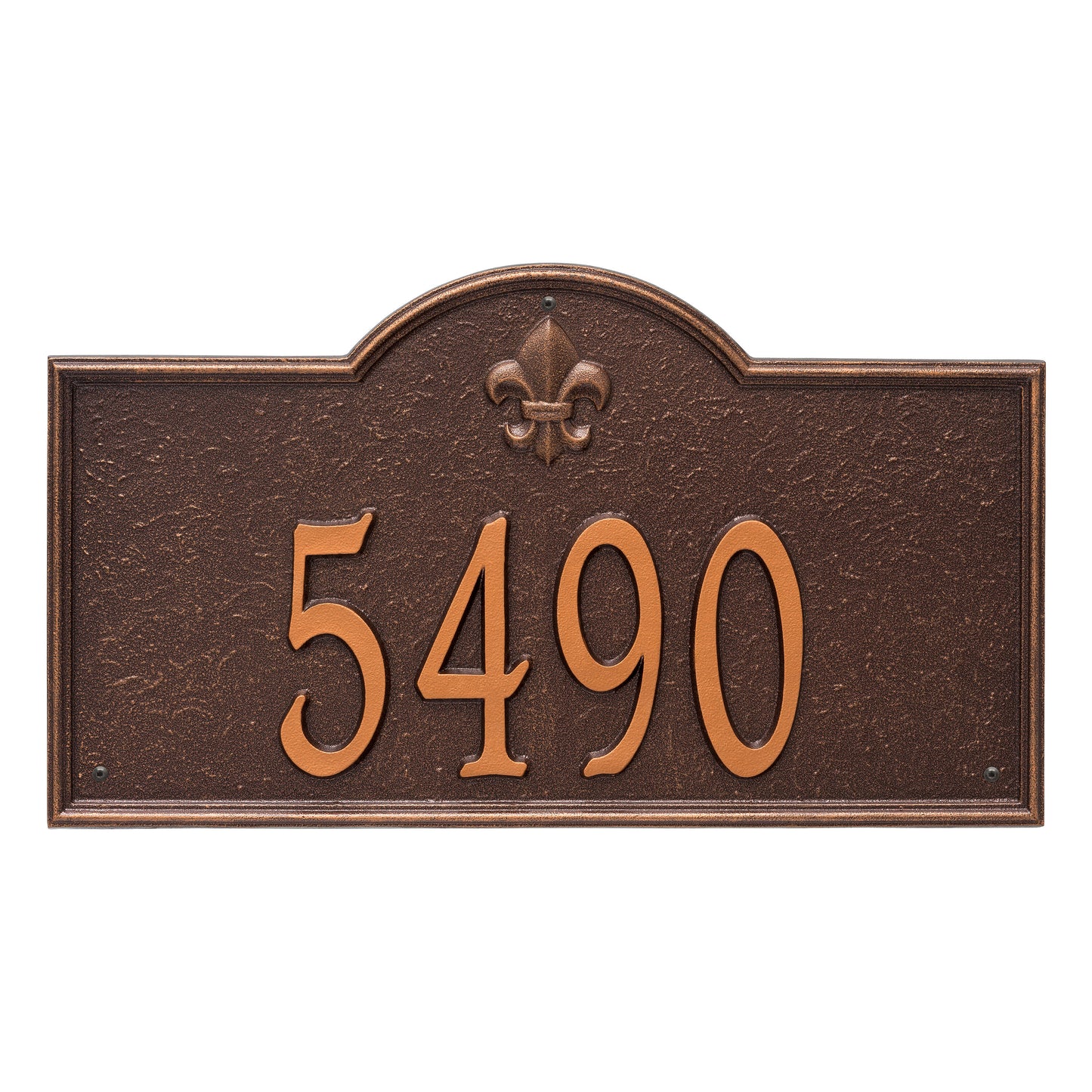 Whitehall Products Bayou Vista Estate Wall Plaque One Line Black/gold