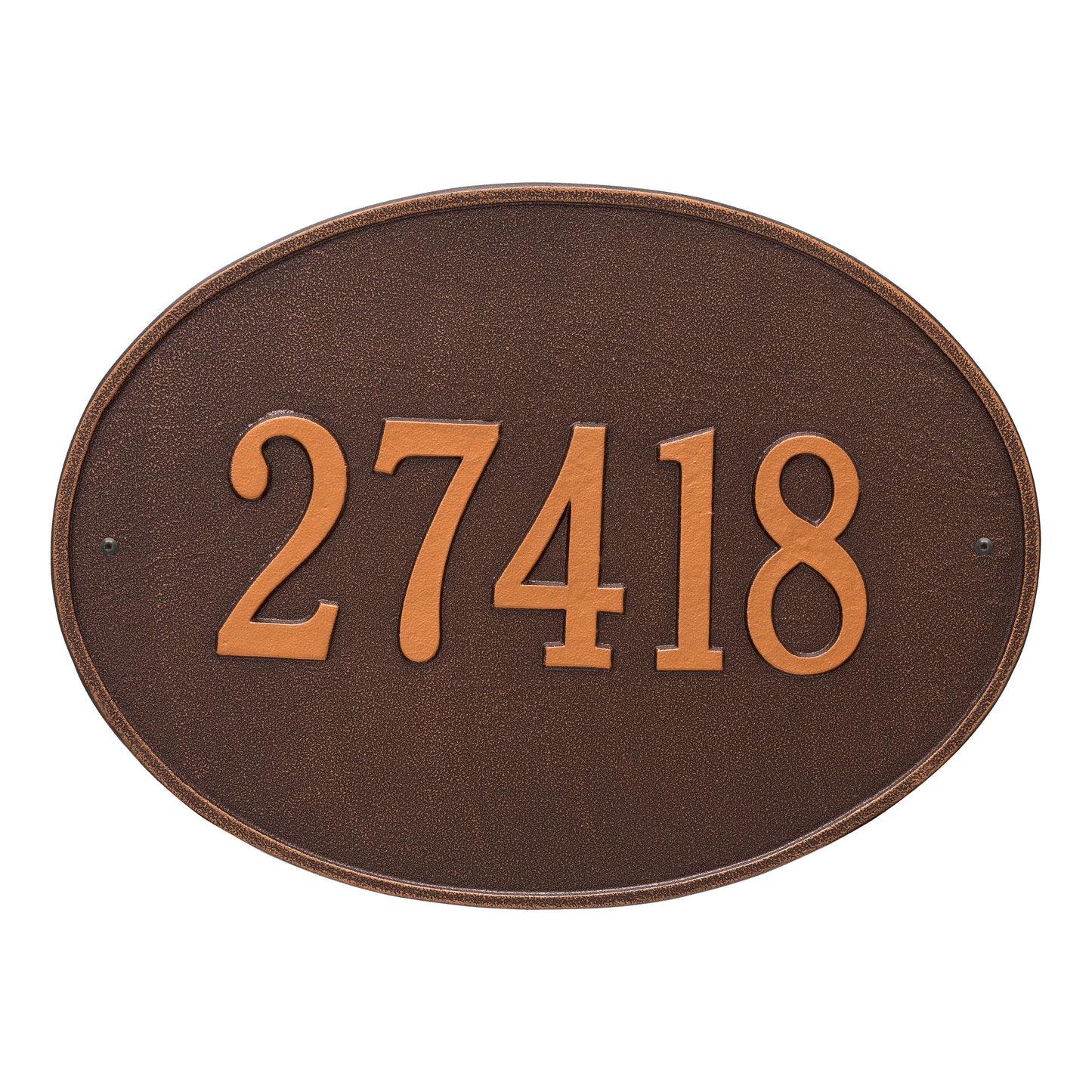 Hawthorne Oval Estate Wall Address Plaque - One Line