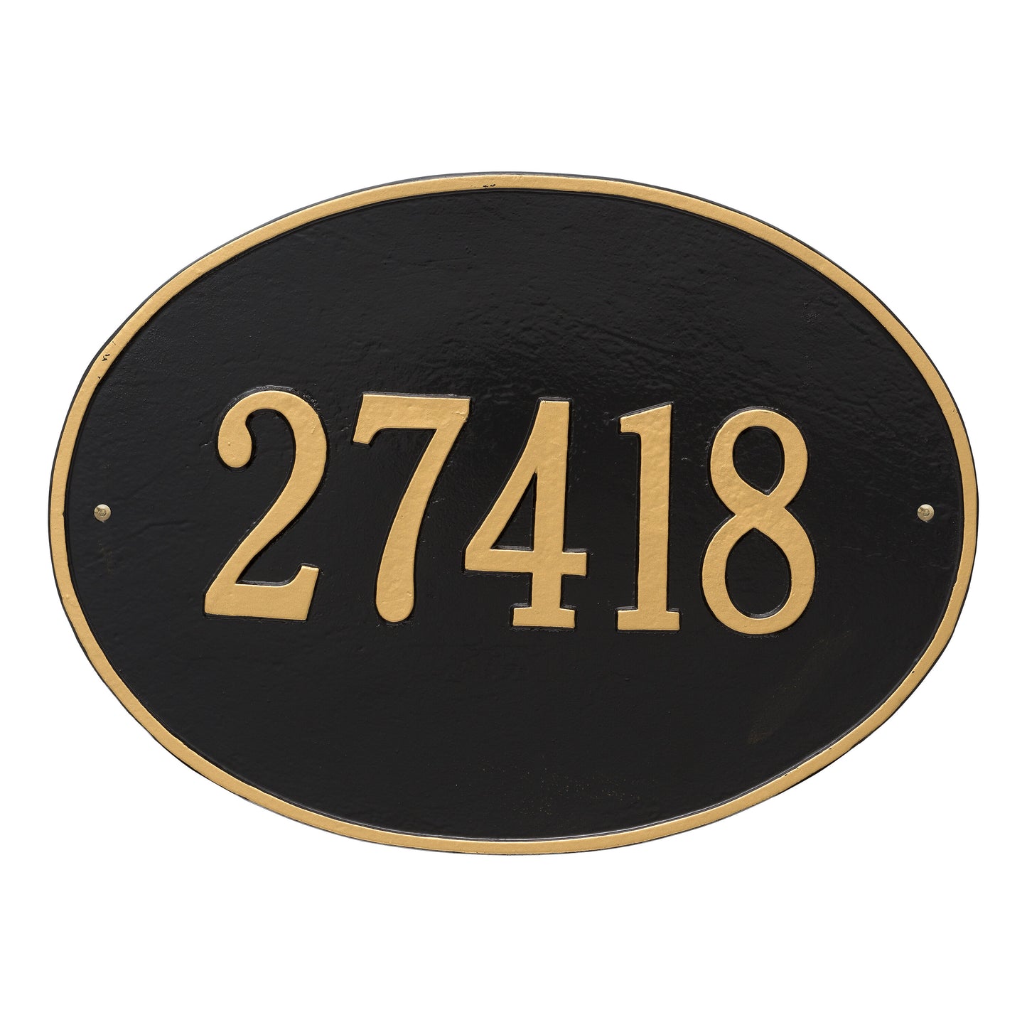 Hawthorne Oval Estate Wall Address Plaque - One Line