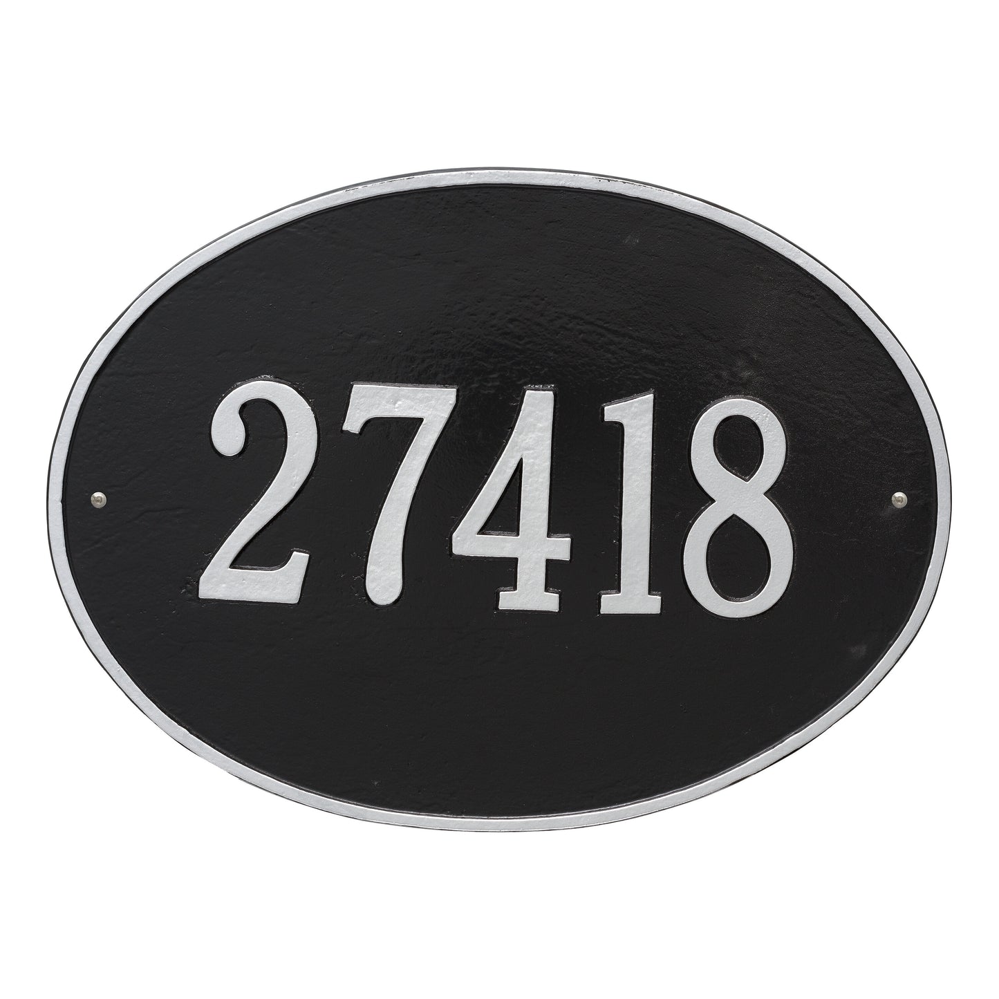 Hawthorne Oval Estate Wall Address Plaque - One Line