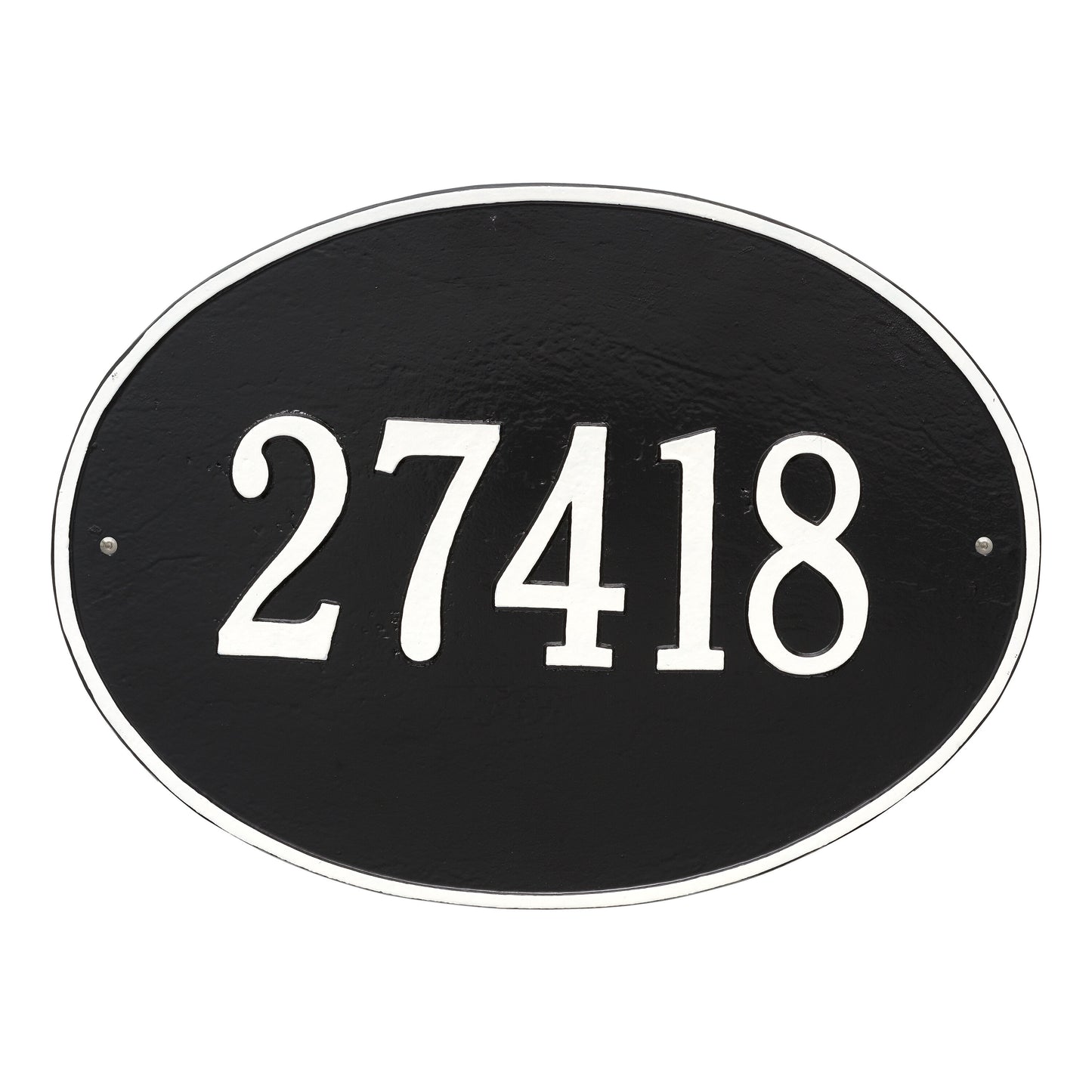 Hawthorne Oval Estate Wall Address Plaque - One Line