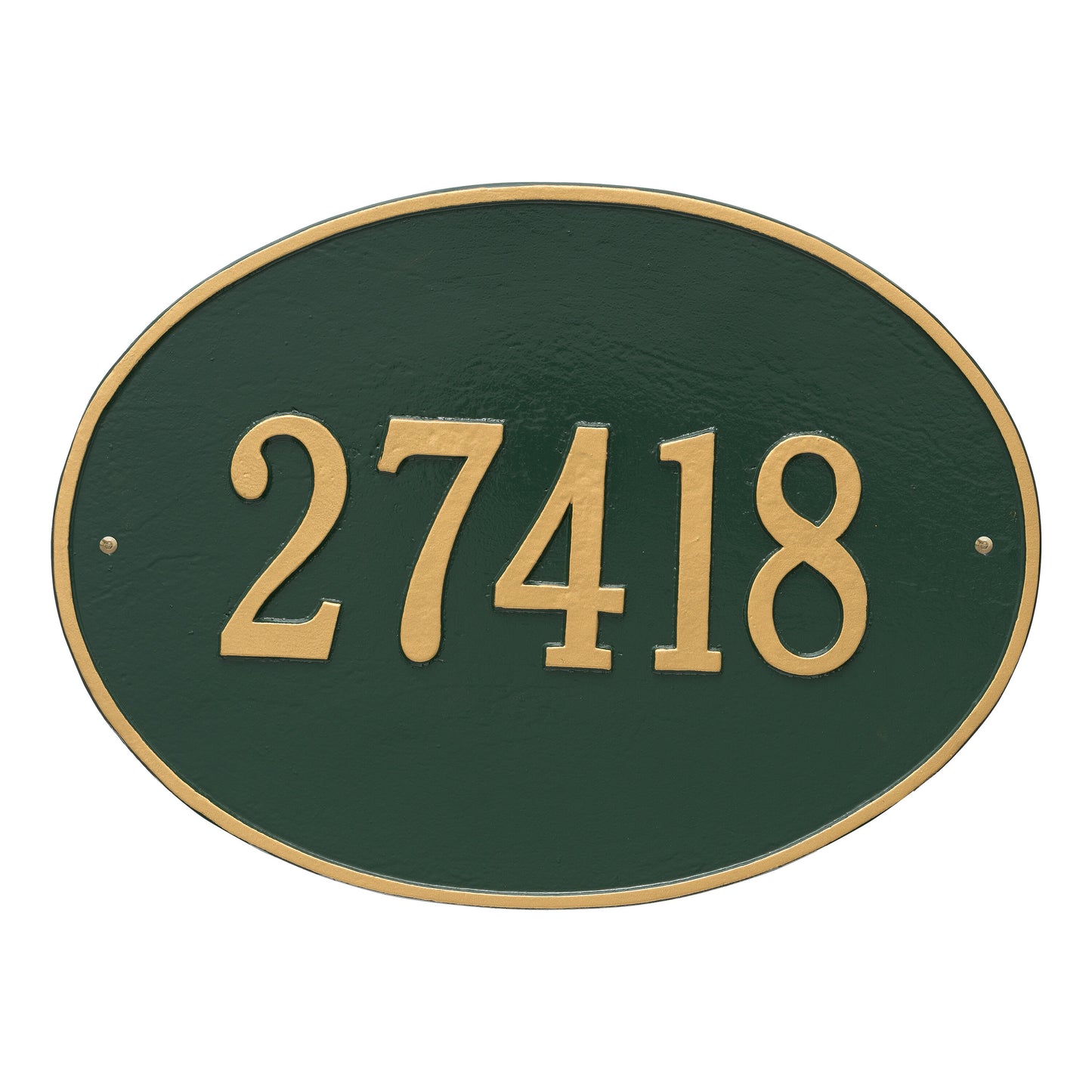 Hawthorne Oval Estate Wall Address Plaque - One Line