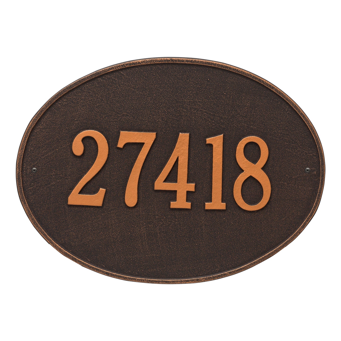 Hawthorne Oval Estate Wall Address Plaque - One Line