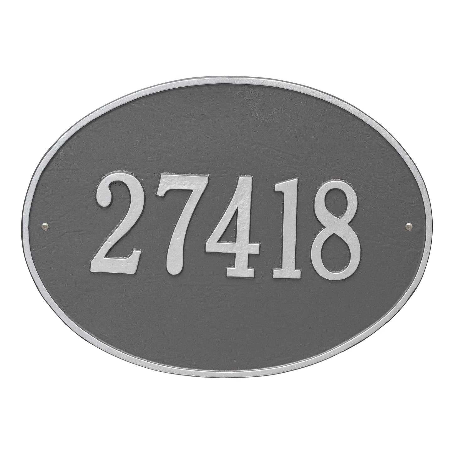 Hawthorne Oval Estate Wall Address Plaque - One Line