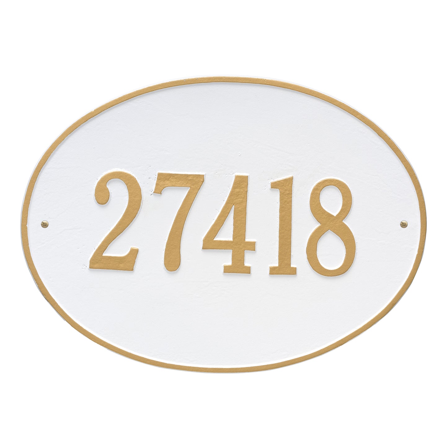 Hawthorne Oval Estate Wall Address Plaque - One Line