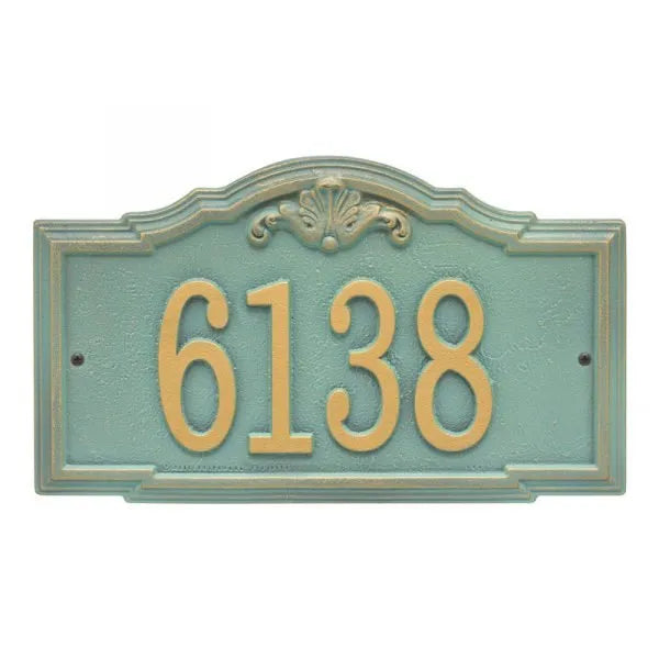 Gatewood Standard Wall Address Plaque - One Line