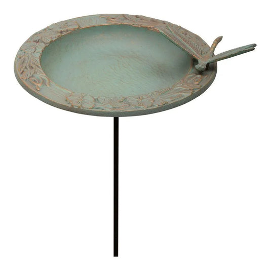 Dragonfly Garden Bird Feeder - Copper Verdigris