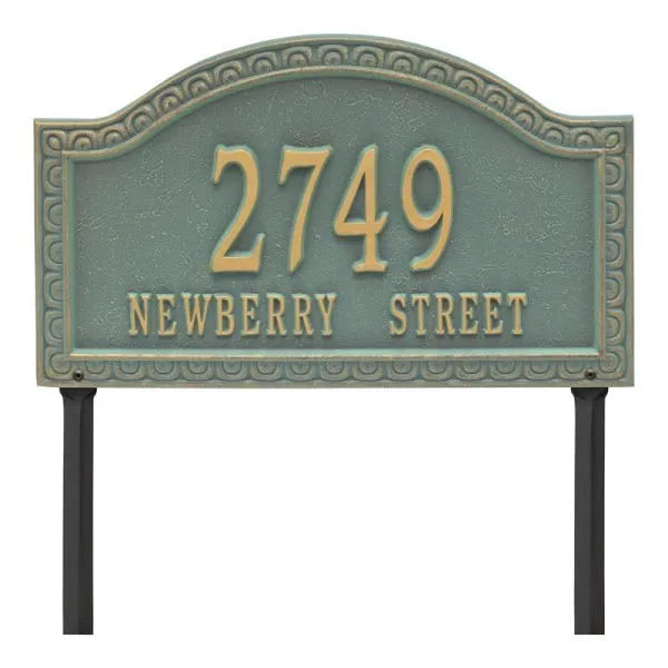 Penhurst Grande Lawn Address Plaque - Two Line