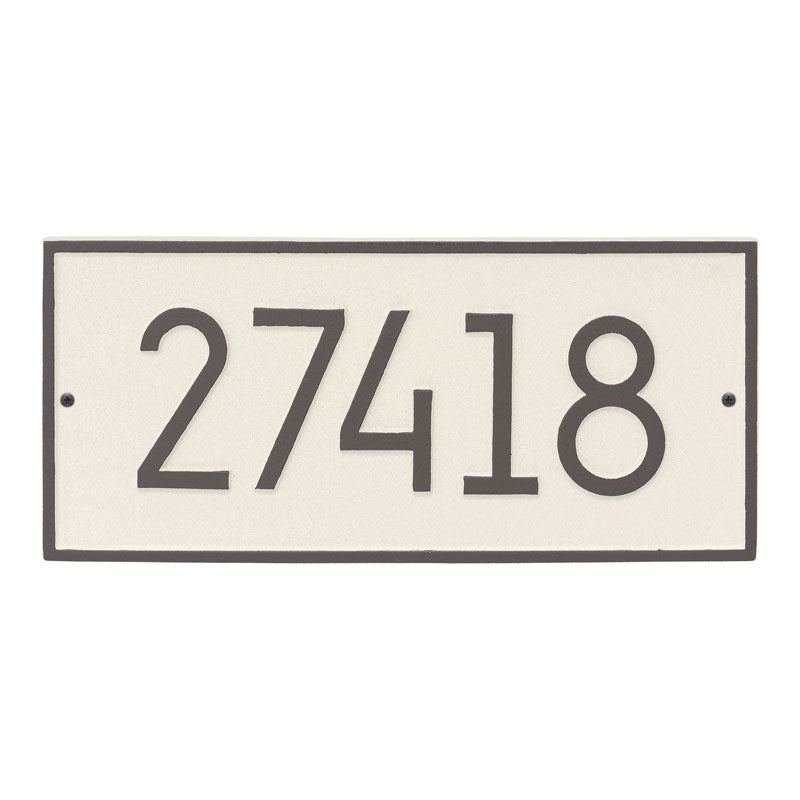 Whitehall Products Hartford Modern Personalized Wall Plaque One Line Coastal Clay