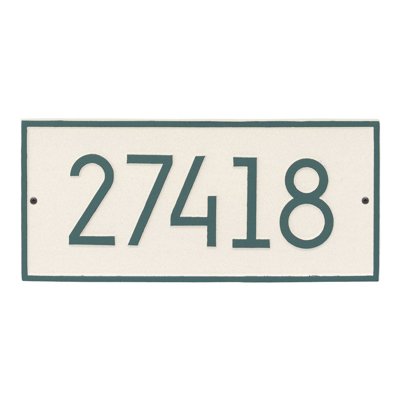 Whitehall Products Hartford Modern Personalized Wall Plaque One Line Coastal Green