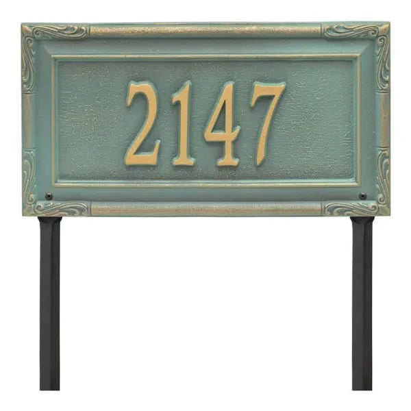 Gardengate Grande Lawn Address Plaque - One Line