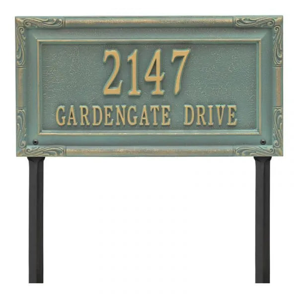 Gardengate Grande Lawn Address Plaque - Two Line