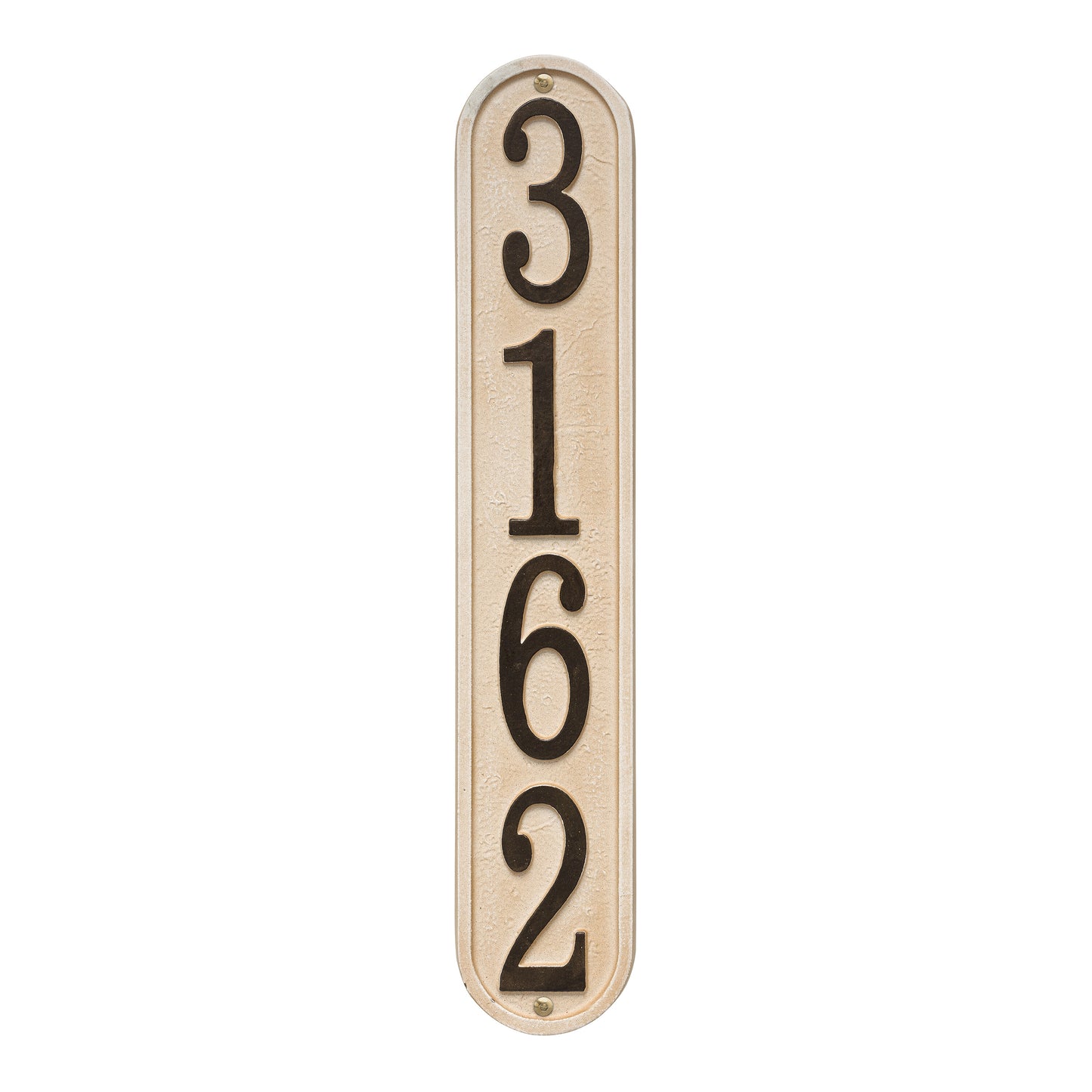 Whitehall Products Personalized Stonework Vertical Plaque One Line Sandstone