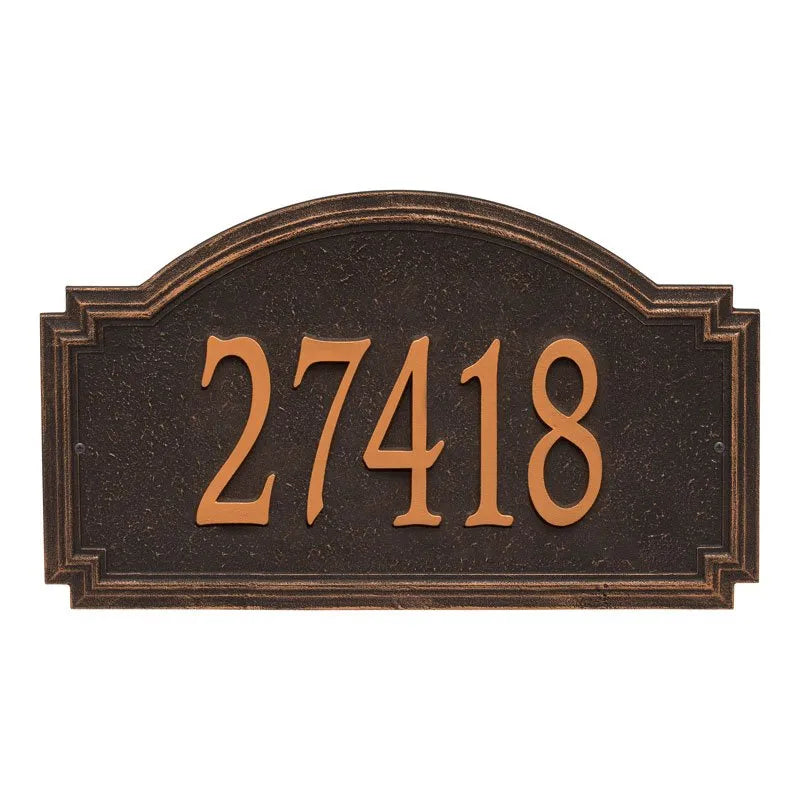 Williamsburg Estate Wall Address Plaque - One Line