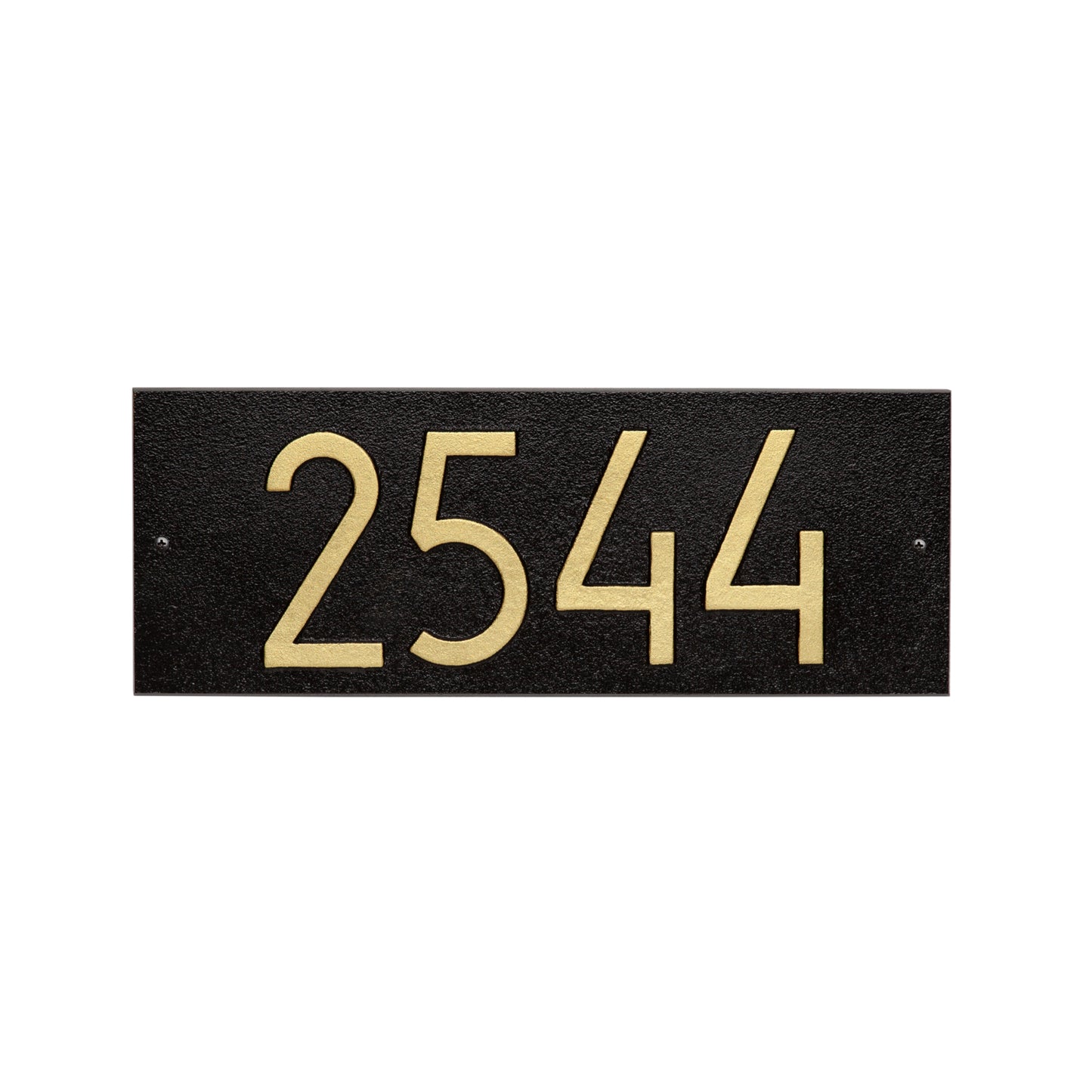 Mid-Century Modern Rectangle Standard Wall Address Plaque - One Line