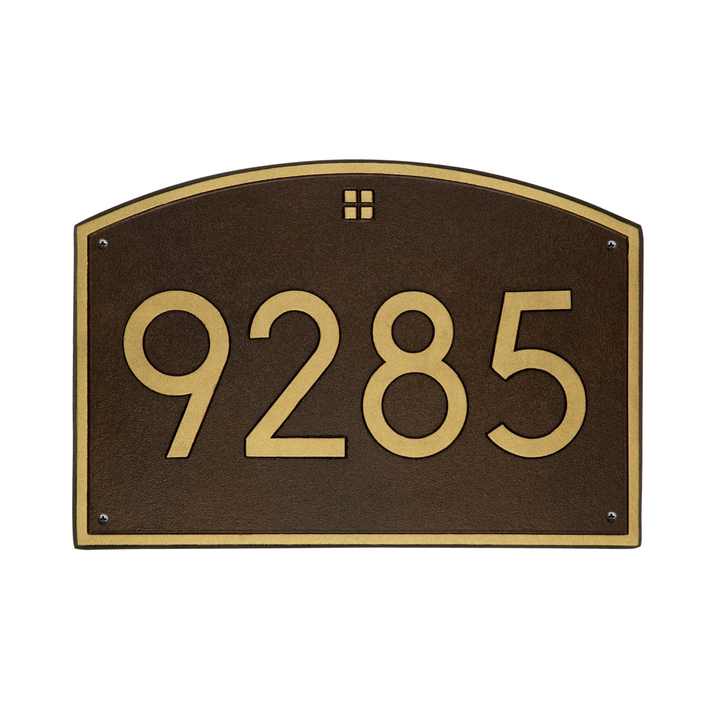 Cape Charles Modern Font Estate Wall Address Plaque - One Line