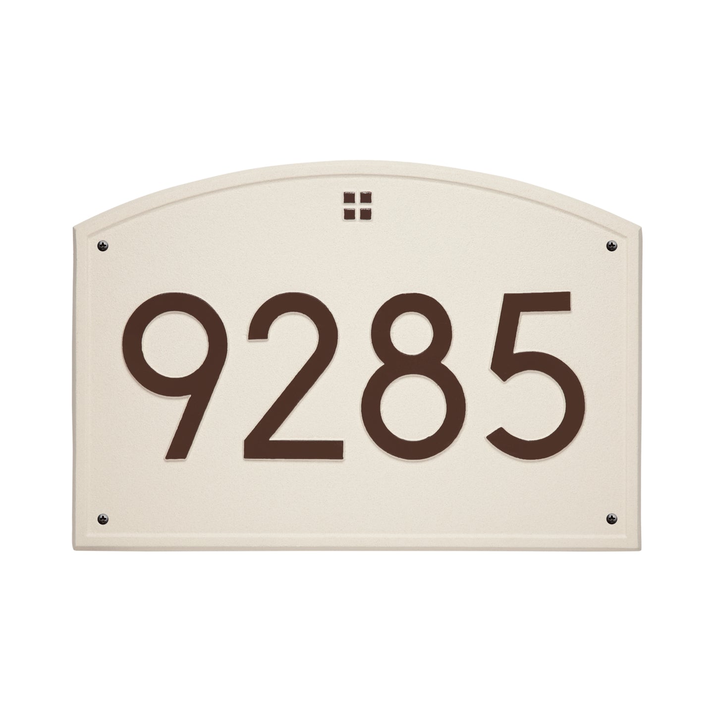 Cape Charles Modern Font Estate Wall Address Plaque - One Line