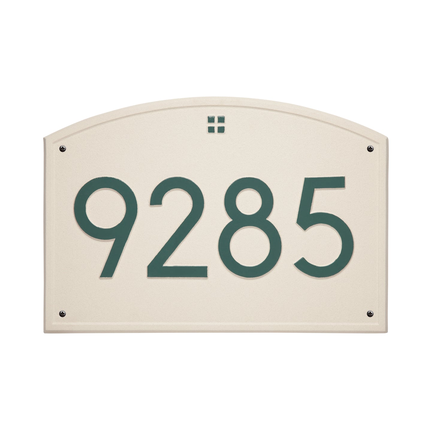 Cape Charles Modern Font Estate Wall Address Plaque - One Line
