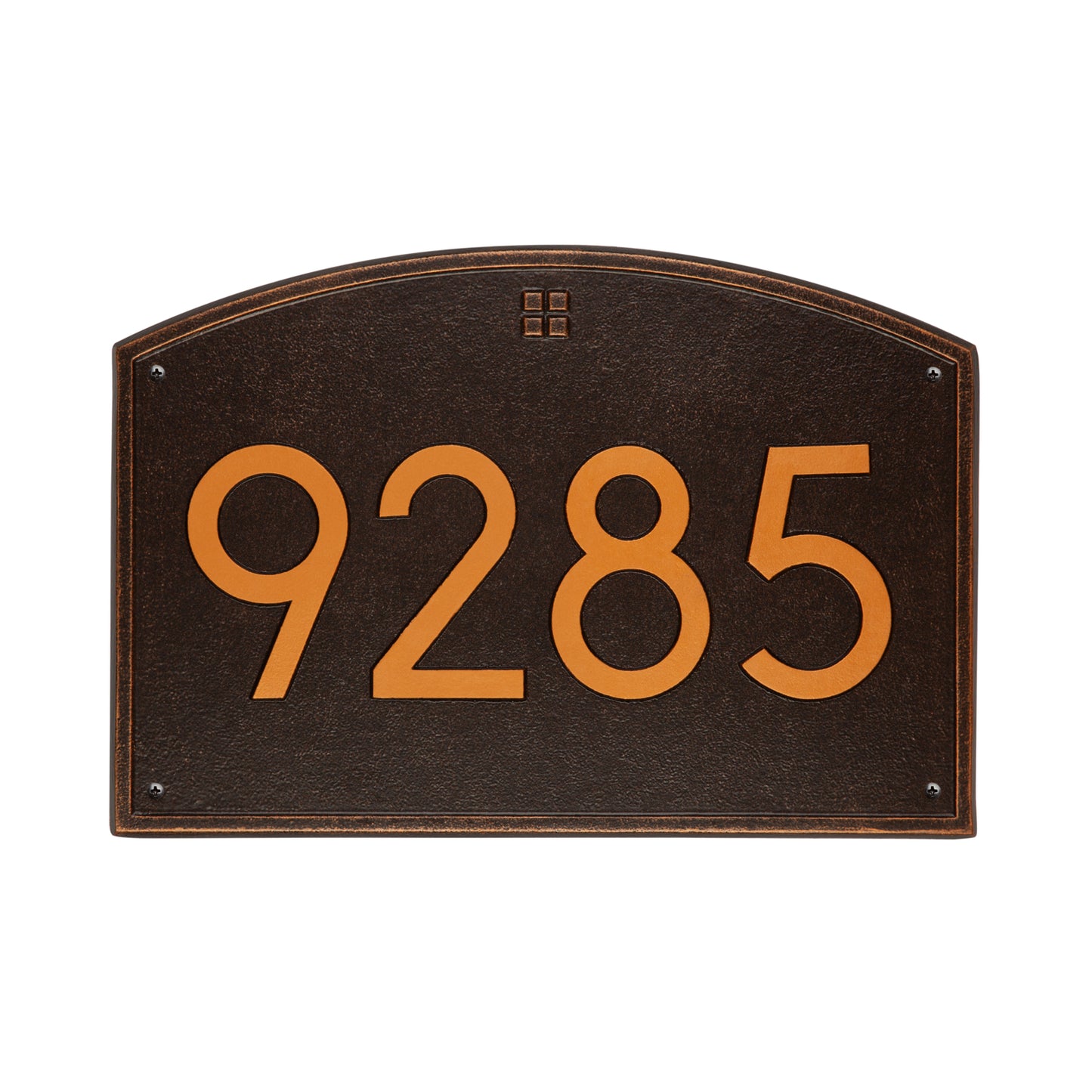 Cape Charles Modern Font Estate Wall Address Plaque - One Line