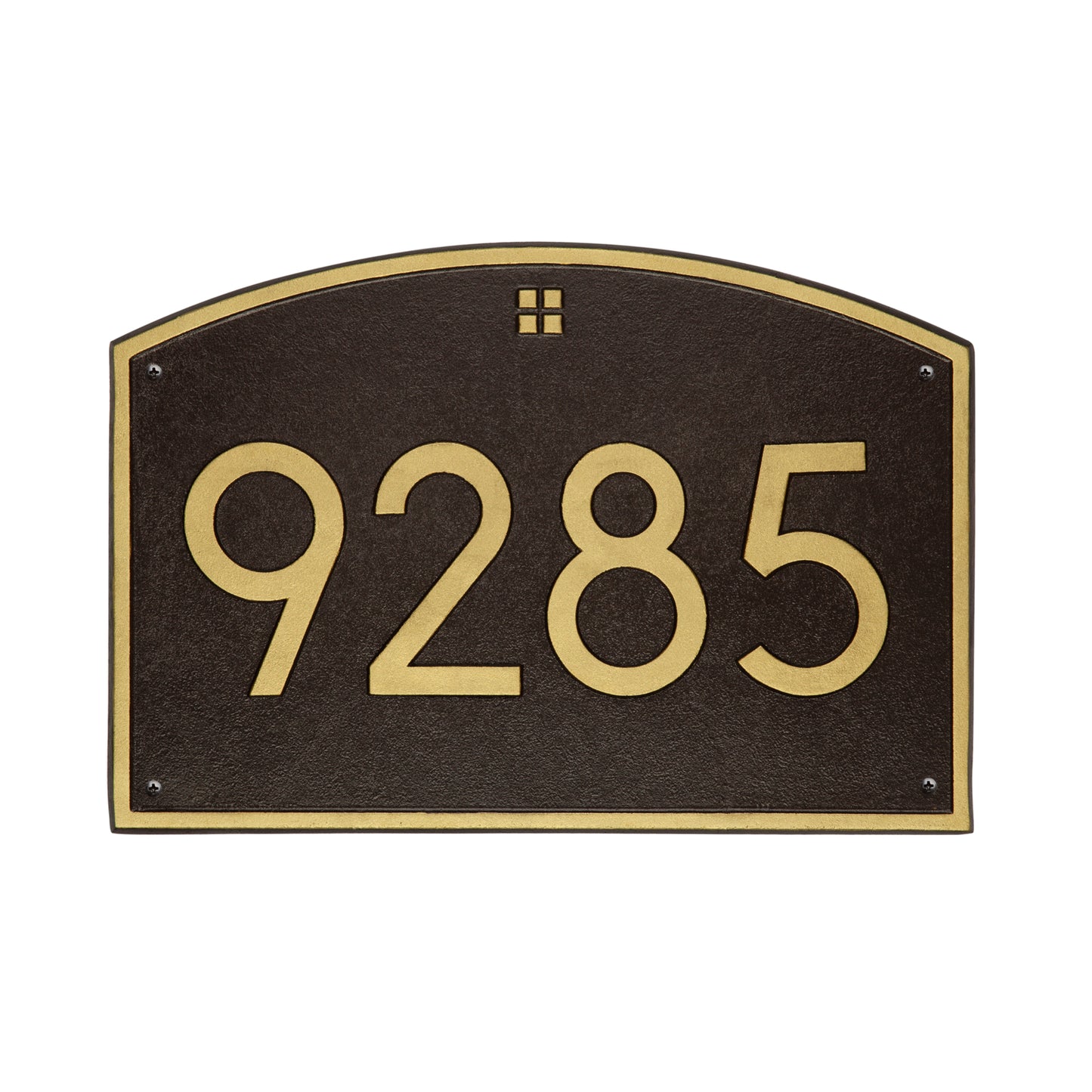 Cape Charles Modern Font Estate Wall Address Plaque - One Line