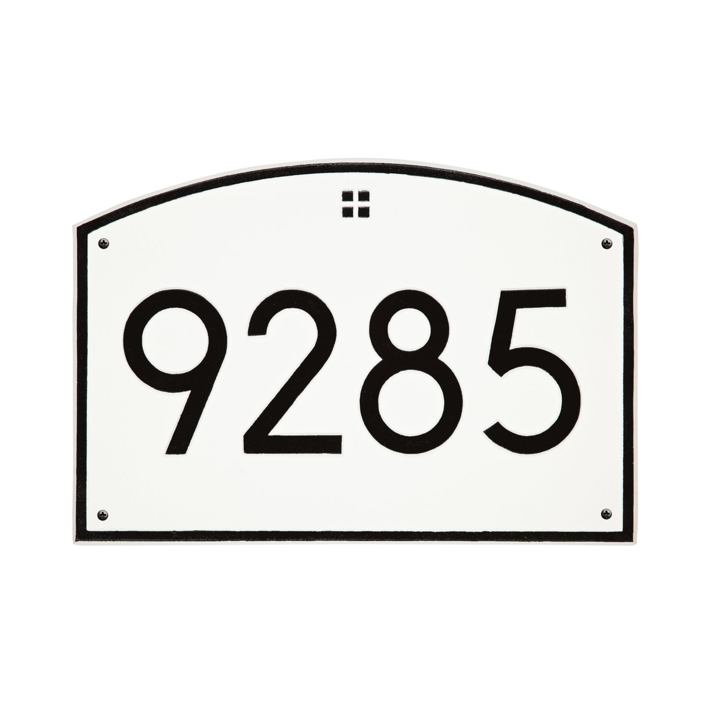 Cape Charles Modern Font Estate Wall Address Plaque - One Line