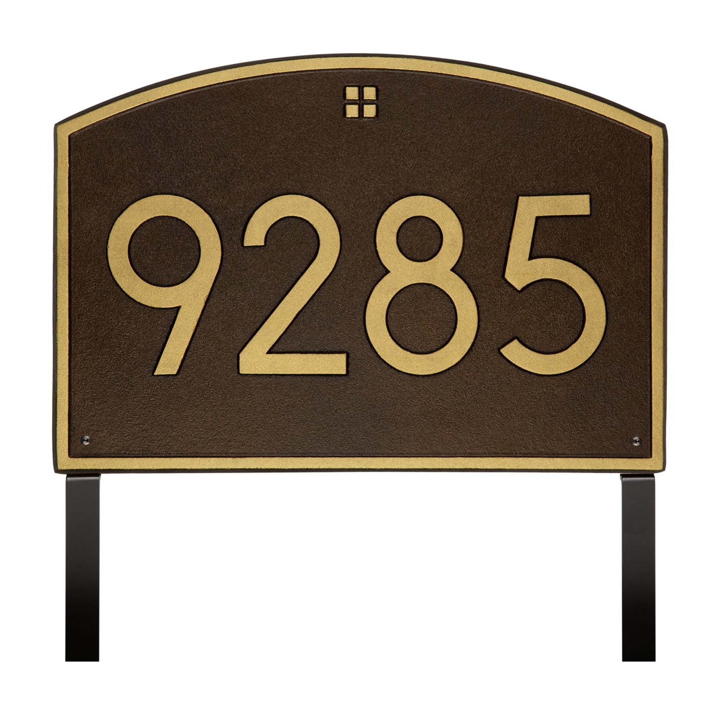 Cape Charles Modern Font Estate Lawn Address Plaque - One Line