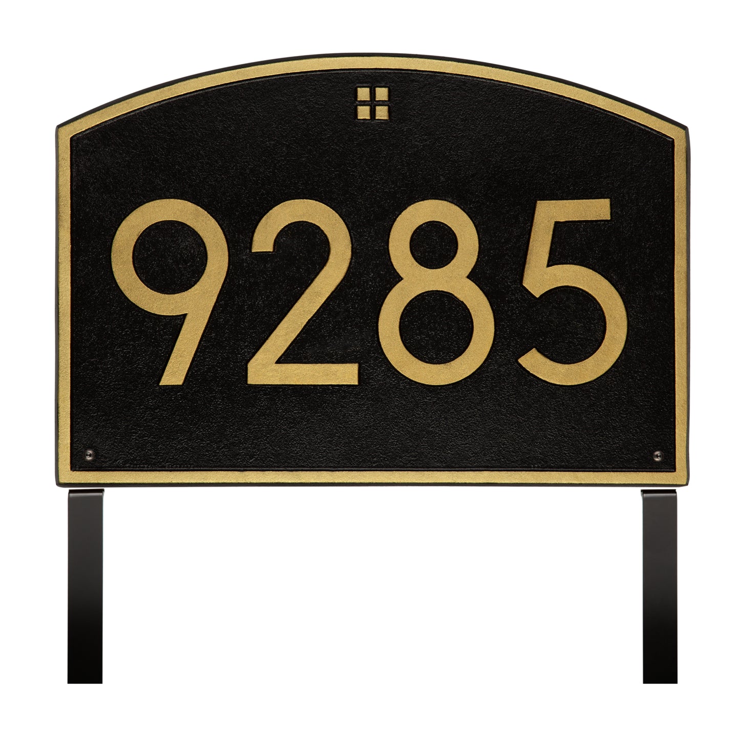 Cape Charles Modern Font Estate Lawn Address Plaque - One Line