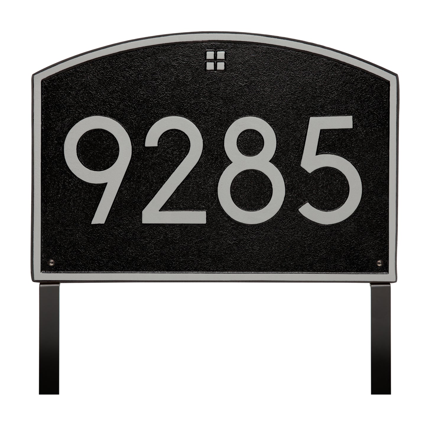 Cape Charles Modern Font Estate Lawn Address Plaque - One Line
