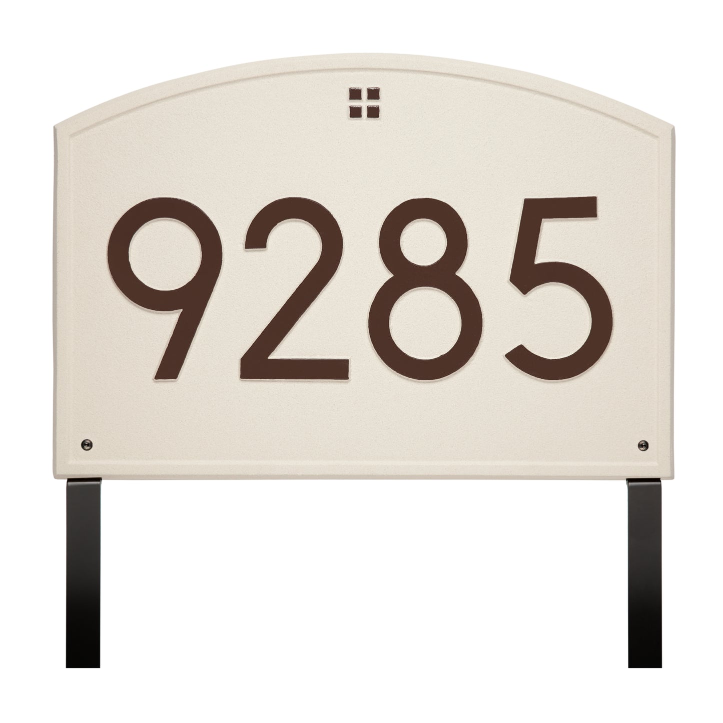 Cape Charles Modern Font Estate Lawn Address Plaque - One Line