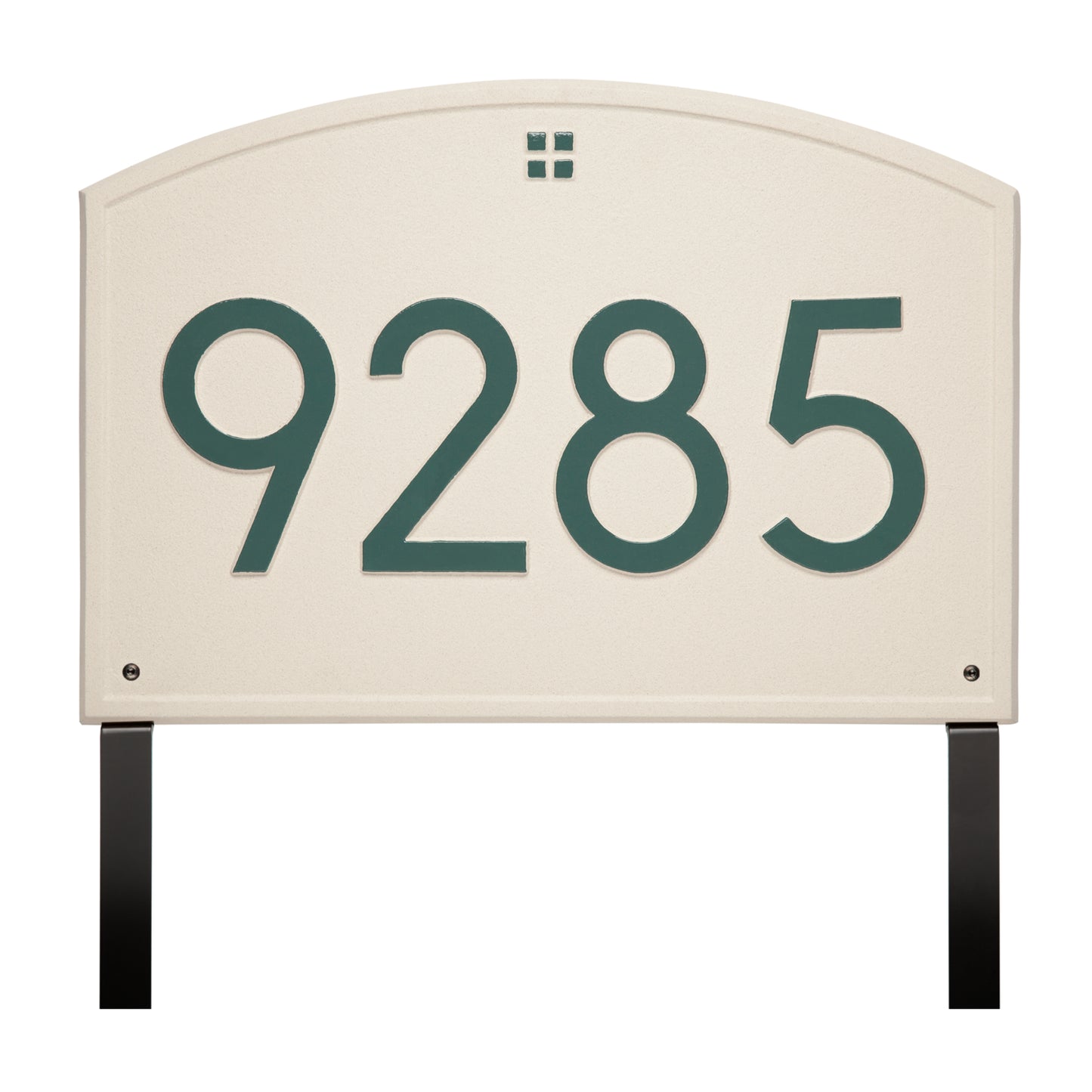 Cape Charles Modern Font Estate Lawn Address Plaque - One Line