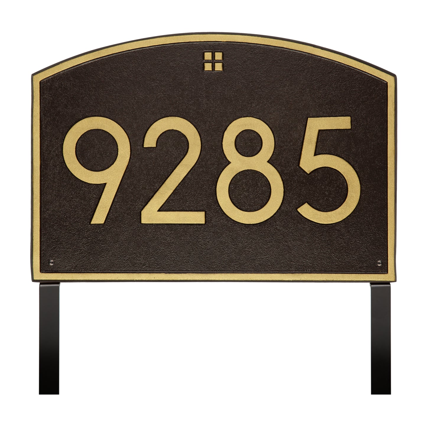 Cape Charles Modern Font Estate Lawn Address Plaque - One Line