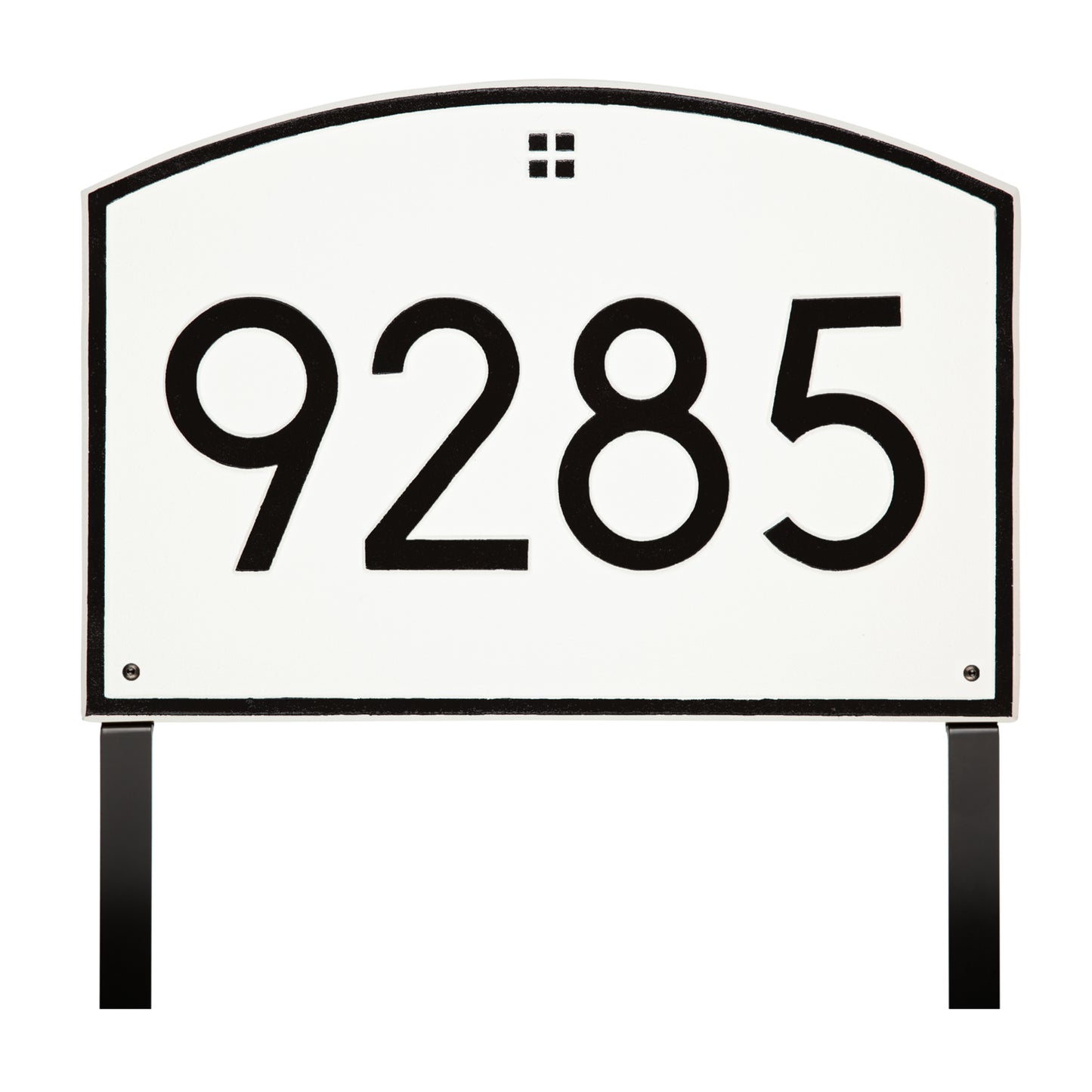Cape Charles Modern Font Estate Lawn Address Plaque - One Line