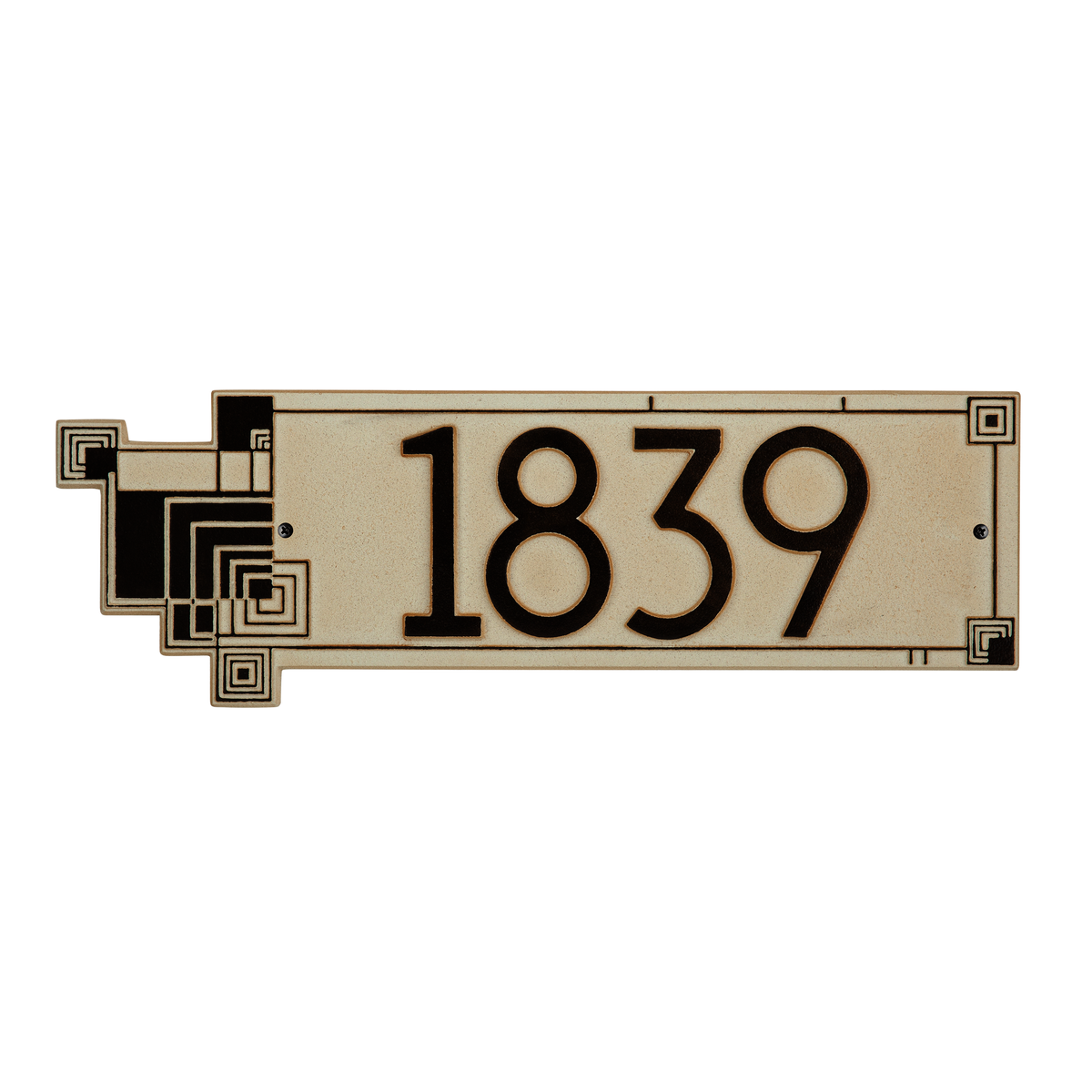 Frank Lloyd Wright Cube Abstraction Modern Plaque - Standard One Line