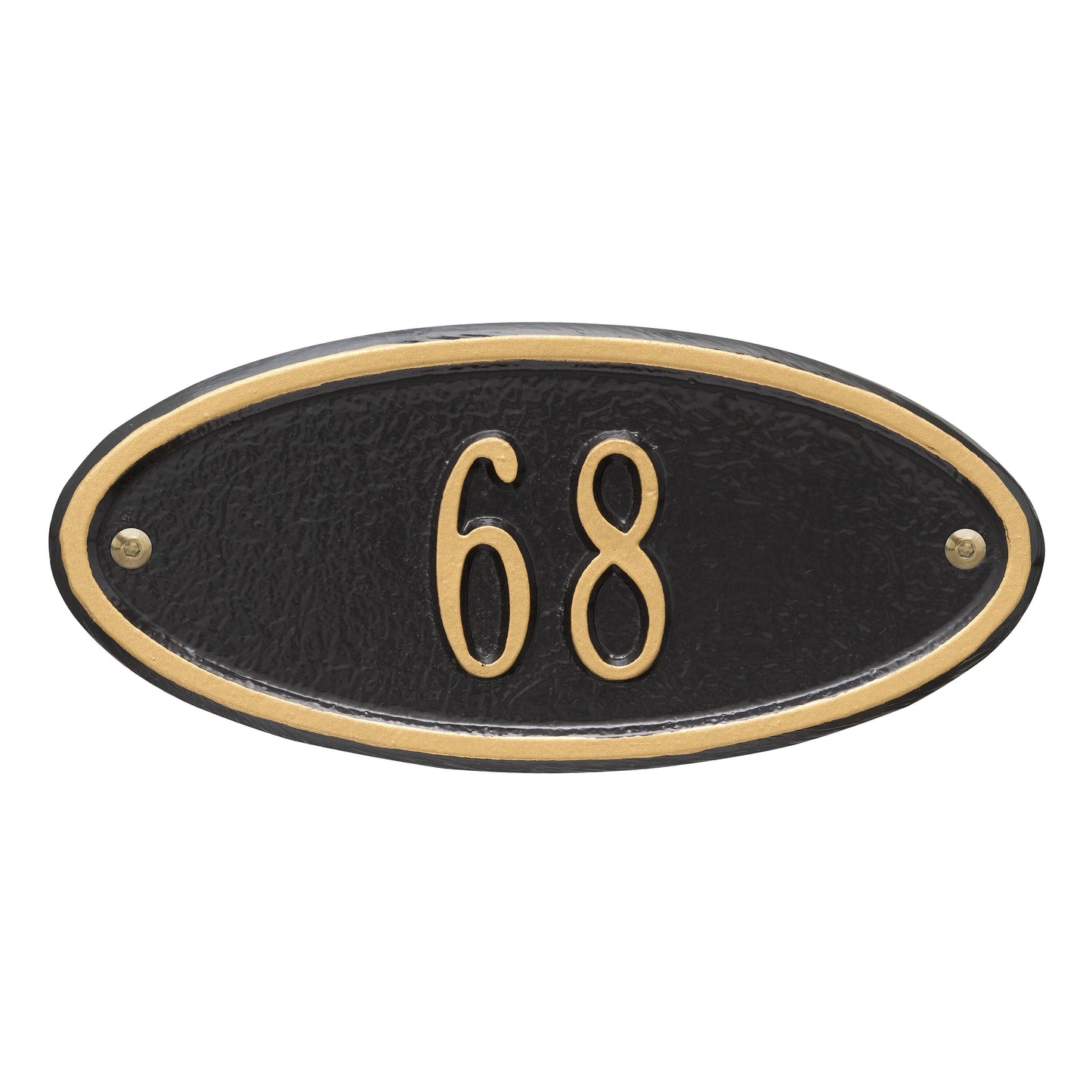 Madison Oval Petite Wall Address Plaque - One Line
