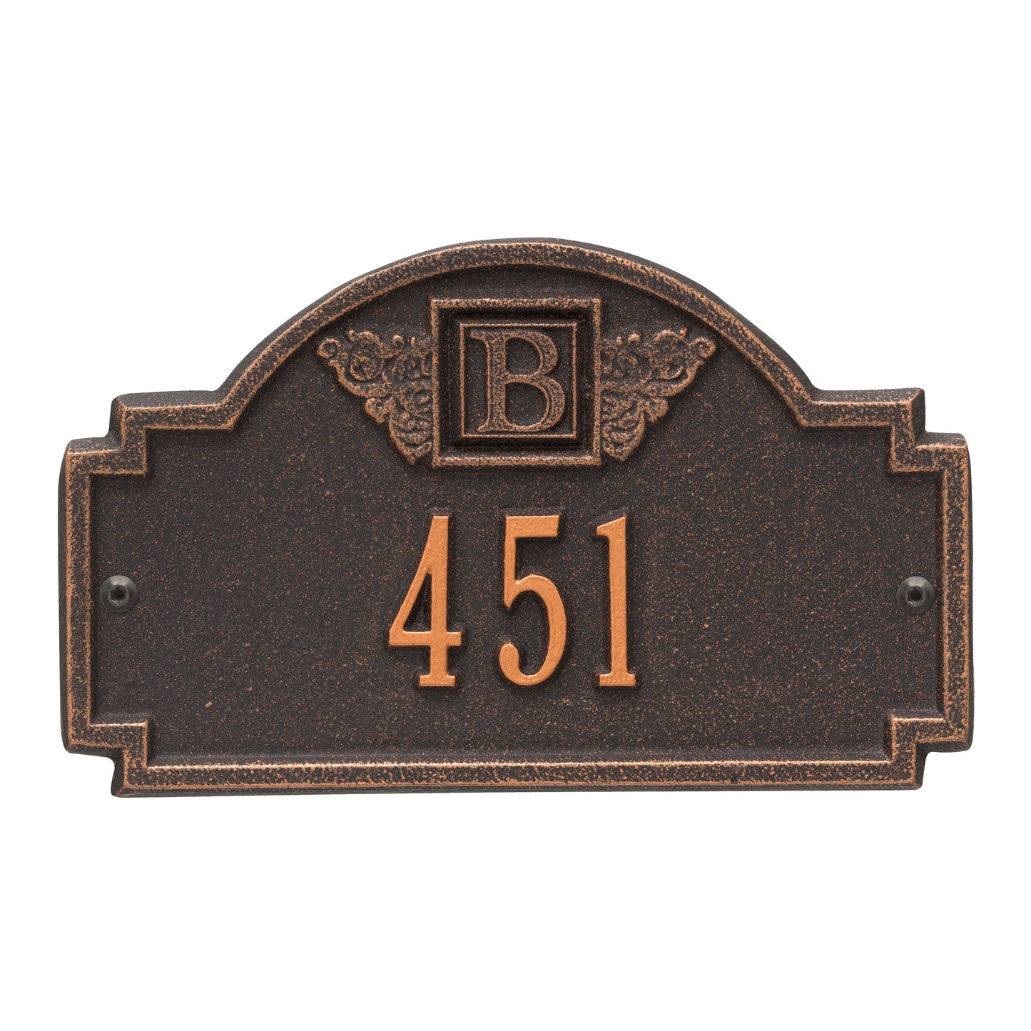Monogram Petite Wall Address Plaque – One Line