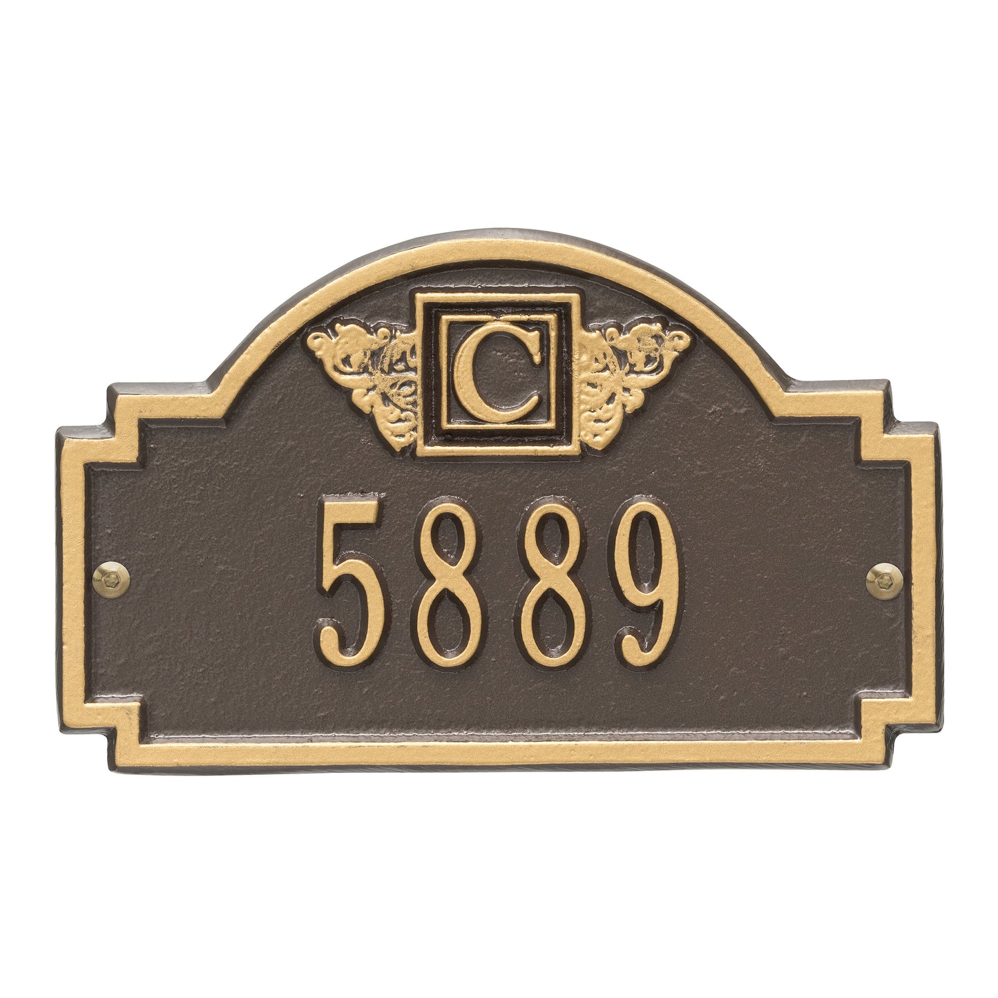 Monogram Petite Wall Address Plaque – One Line
