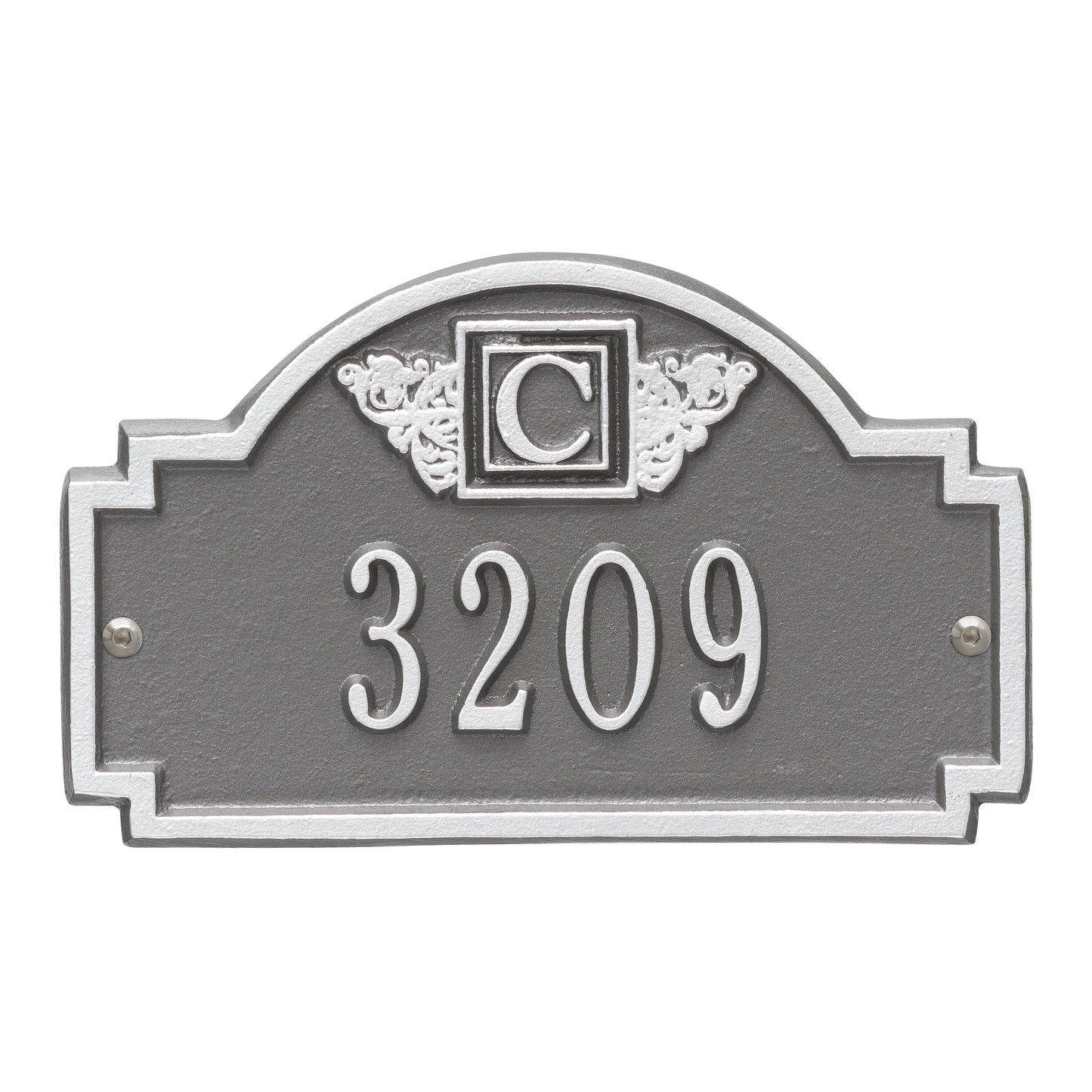 Monogram Petite Wall Address Plaque – One Line