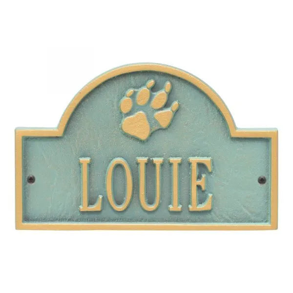 Dog Paw Arch Mini Wall Plaque