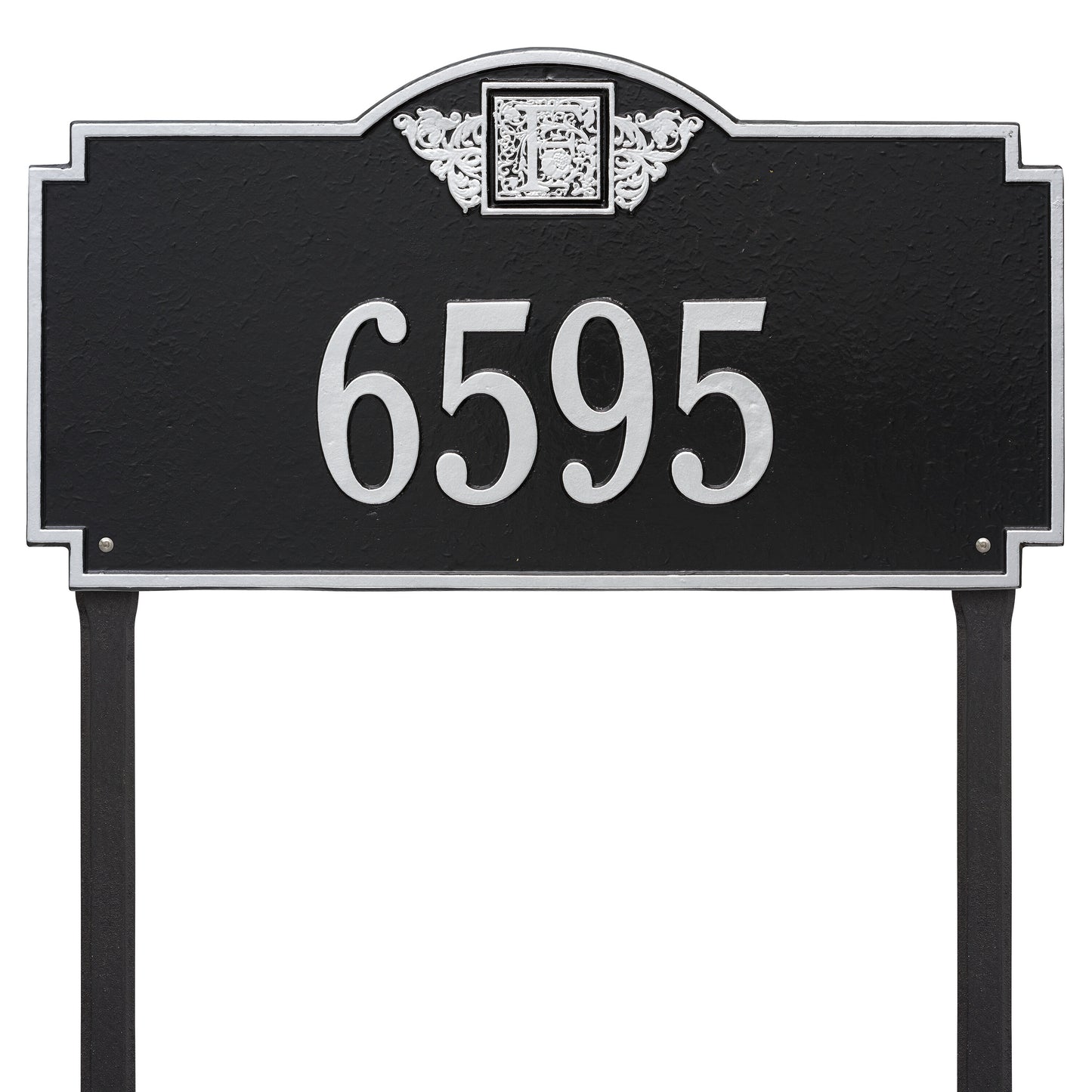 Monogram Estate Lawn Address Plaque - One Line
