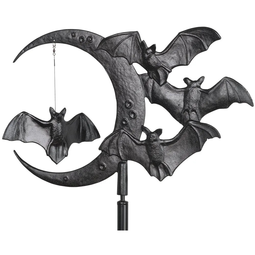 Halloween Bat Rooftop Weathervane - Black