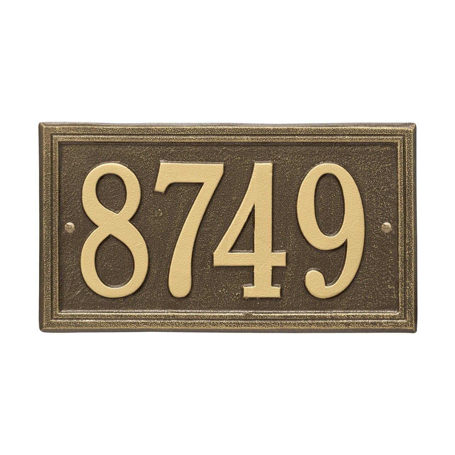 Double Line Address Plaque - One Line