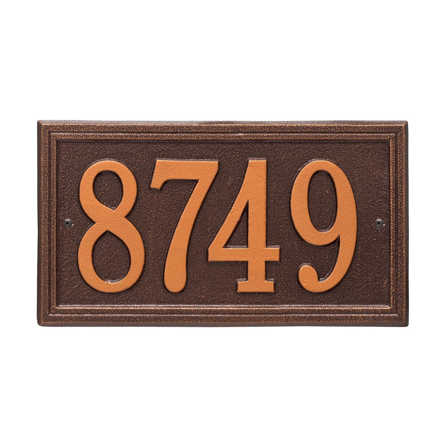 Double Line Address Plaque - One Line