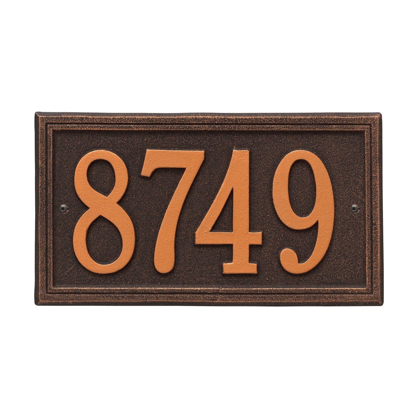 Double Line Address Plaque - One Line