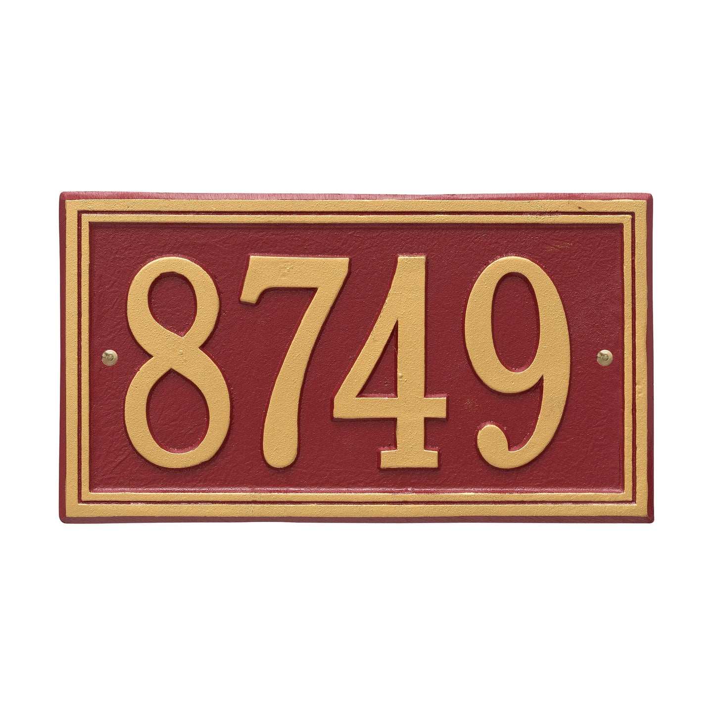 Double Line Address Plaque - One Line