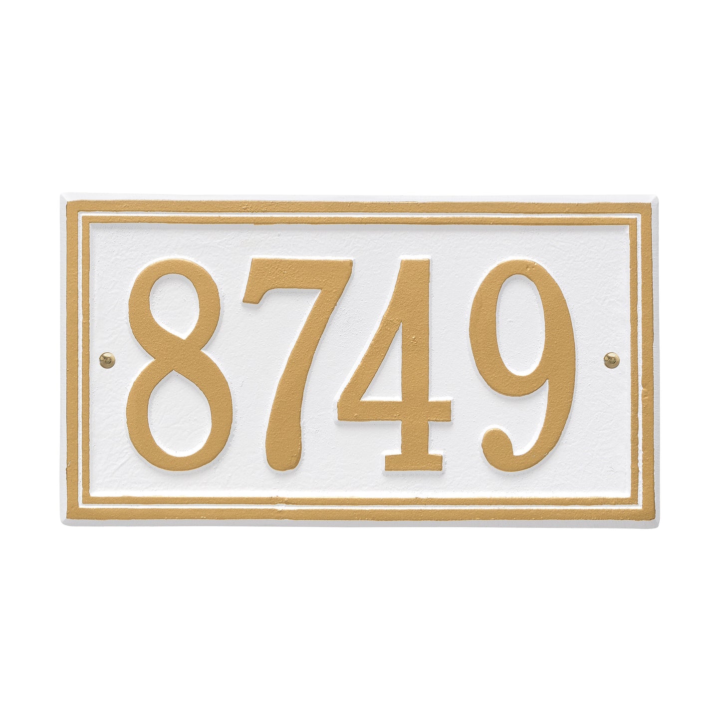 Double Line Address Plaque - One Line